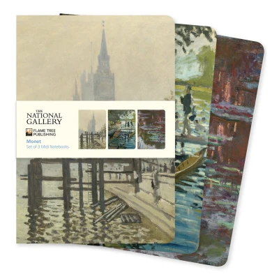 Afbeelding van Midi Notebook Collections National Gallery: Monet Set of 3 Notebooks
