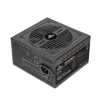 Afbeelding van YEYIAN Raiden 650W 80+ bronzen niet modulaire pc voeding PCIE6+2 ATX 12V versie 2.0 80+Brons Platte kabels 120 mm ventilator Intel Nvidia AMD compatibele gaming (zwart)