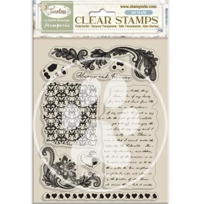 Afbeelding van Stamperia Timeless Clear Stamps Backgrounds (WTK220)