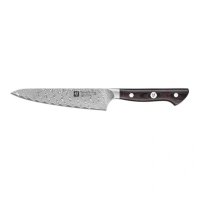 Afbeelding van Zwilling Tanrei compact koksmes 14 cm Damaskus zwart