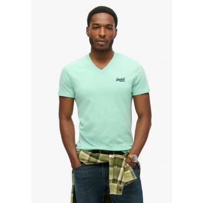 Afbeelding van Superdry Vintage LOGO Tshirt print, Heren, Maat: Small, Spearmint light green