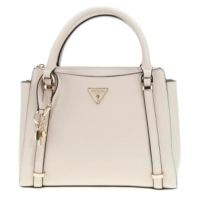 Afbeelding van GUESS Handtas Schoudertas Daryna 2 Compartment Satchel Bone Crème