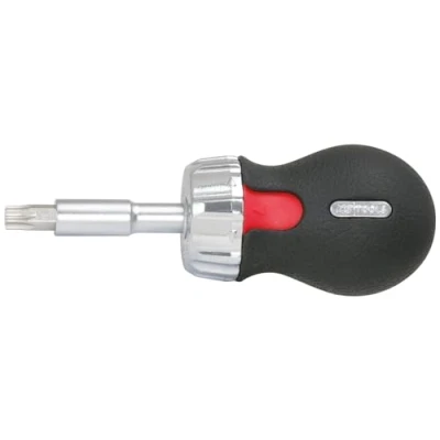 Afbeelding van KS Tools 159.2061 1/4&quot; Mini ratel schroevendraaier, 95mm
