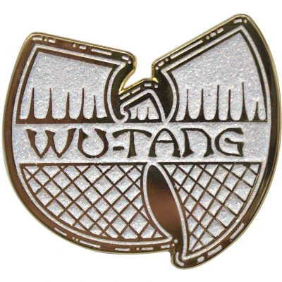Afbeelding van Wu Tang Clan White &amp; Gold Logo Pin