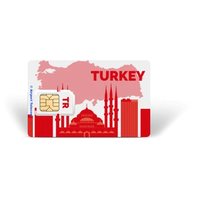 Afbeelding van eSIM Turkije Unlimited 14 Dagen Data Prepaid Met Snel 4G/5G Internet En Bellen Op Reis In Europa Airport Telecom