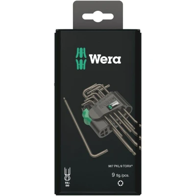 Afbeelding van Wera 967/9 TX 1 SB Blacklaser 9 delige stiftsleutelset torx