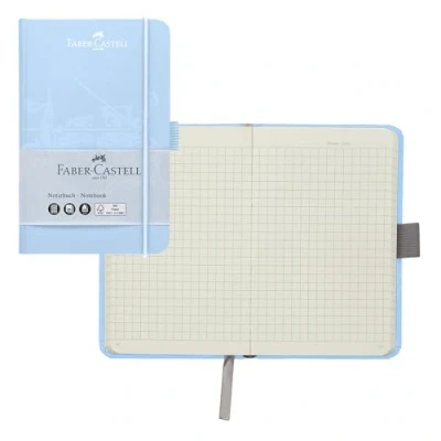 Afbeelding van Faber Castell 44359 Notitieboek DIN A6 hemelsblauw, geblokt, 100 g/m², 194 pagina&#039;s FSC Mix papier, 90 x 140 mm