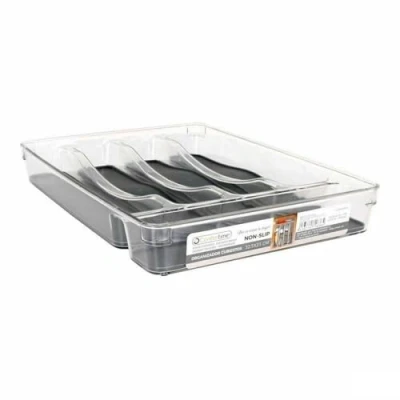 Afbeelding van Bestekorganizer Confortime Non Slip Pet 32,5 x 23 4,5 cm (12 Stuks)