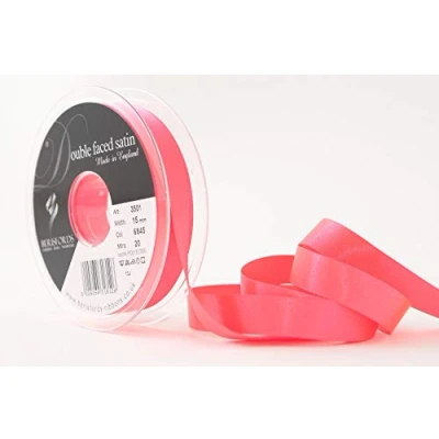 Afbeelding van Berisfords Lint, Flo Roze, 15 mm