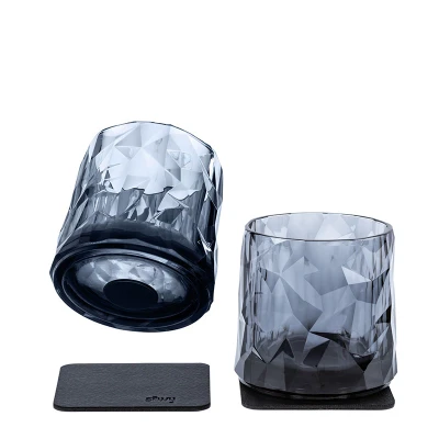 Afbeelding van Silwy Reusable Magnetische Drinkglazen 0,25L (set a 2) Smoke
