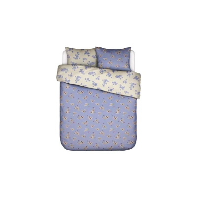 Afbeelding van ESSENZA Fiora Dekbedovertrek Lavender blue Tweepersoons 200x200/220 cm