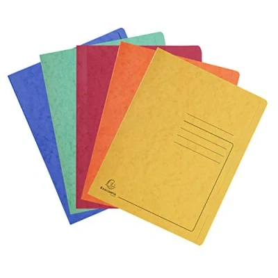 Afbeelding van Exacompta Pressboard Flat Bar Files, A4 Blauw, Pack 25