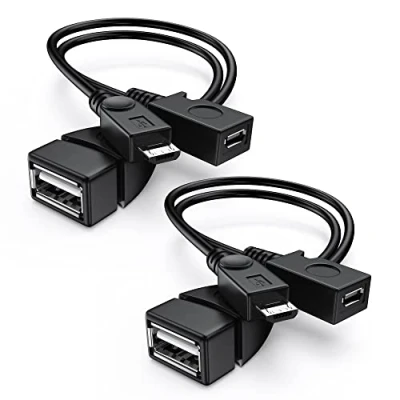 Afbeelding van ANDTOBO Micro USB OTG Adapter met Power voor Fire Stick/Host Apparaten etc 2 Pack