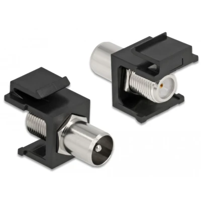 Afbeelding van Delock sluitsteenmodule IEC Mannelijk &gt; F Vrouwelijk zwart