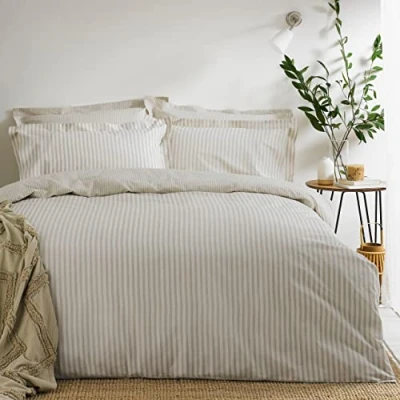 Afbeelding van The Linen Yard Hebden Dekbedovertrekset, naturel, tweepersoons