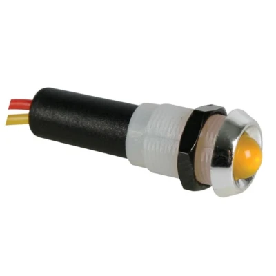 Afbeelding van Led Lamp 24V Geel Chromen Behuizing