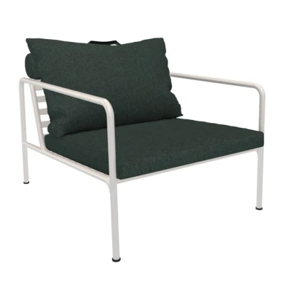 Afbeelding van Houe Avon Lounge Fauteuil Frame Wit Stof Alpine Heritage