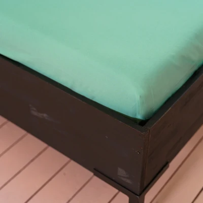 Afbeelding van Split Topper Hoeslaken Kayori Shizu Groen (Percal) 160 x 210 cm