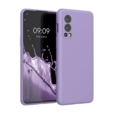 Afbeelding van kwmobile telefoonhoesje compatibel met OnePlus Nord 2 5G hoesje Zachte case voor smartphone Back cover in violet lila