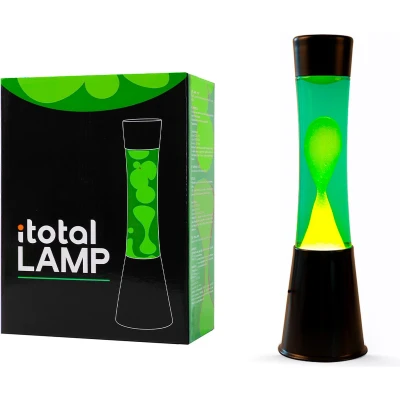 Afbeelding van Lavalamp Zwart/Groen/Geel, 40cm
