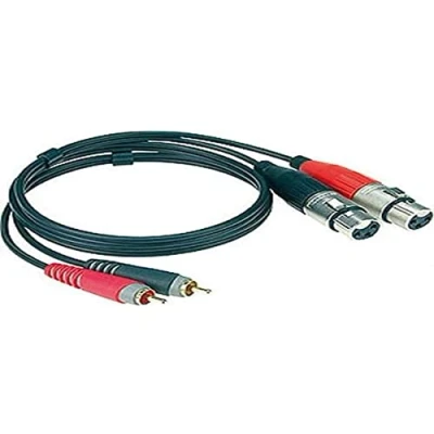 Afbeelding van Klotz AT CF0600 verloopkabel 2x RCA XLR 3p female 6 meter