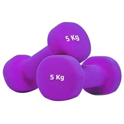 Afbeelding van G5 HT SPORT Korte halters of van neopreen voor sportschool en home gym antislip 0,5 tot 6 kg paar afzonderlijk (2 x 5 kg)