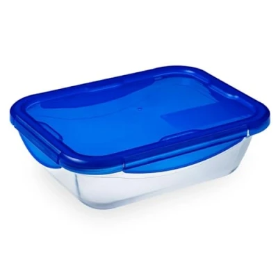 Afbeelding van Pyrex Cook &amp; Go Schaal Rechthoek met Deksel 1,7 liter