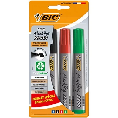 Afbeelding van BIC 951474 2300 4 stuks marker permanent verschillende kleuren
