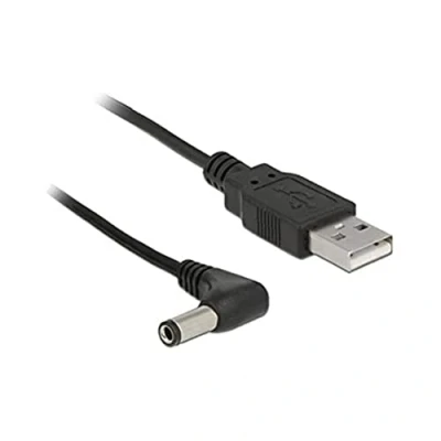 Afbeelding van Delock USB stroomkabel naar DC 5,5 x 2,5 mm stekker 90 1,5 m