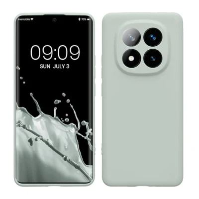 Afbeelding van kwmobile telefoonhoesje geschikt voor Xiaomi Redmi Note 14 Pro+ 5G / Pro Plus Hoesje smartphone Precisie camera uitsnede In cool mint