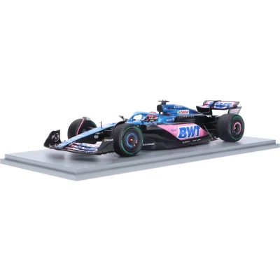 Afbeelding van Alpine A523 Renault Spark Modelauto 1:18 2023 Esteban Ocon BWT F1 Team 18S881 Monaco GP
