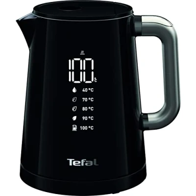 Afbeelding van Tefal Smart&#039;N Light 1L Waterkoker, Digitaal display, 5 standen, 30 min. warmhouden, Roestvrijstalen interieur, Draaivoet, Verwijderbaar kalkfilter, Automatische uitschakeling KO8548