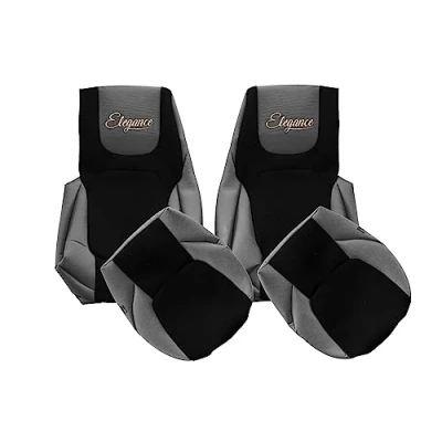 Afbeelding van F CORE Stoelhoezen vrachtwagen compatibel voor DAF XF NG XG XG+ 10.21 Dezelfde stoelen GRIJS