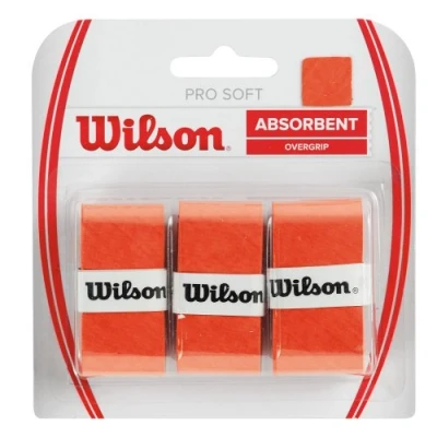 Afbeelding van Overgrip Wilson Pro Soft Orange (3 delig)