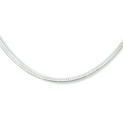 Afbeelding van Collier Slang Plat 2,0 Mm Zilver Gerhodineerd