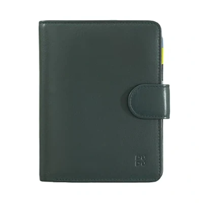 Afbeelding van DuDu Portemonnee RFID Leer 11 cm Dames Staand formaat mangrove