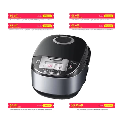 Afbeelding van Midea rijstkoker met stoomboot en verwarmingsfunctie, MB FS5017, multicooker binnenpan