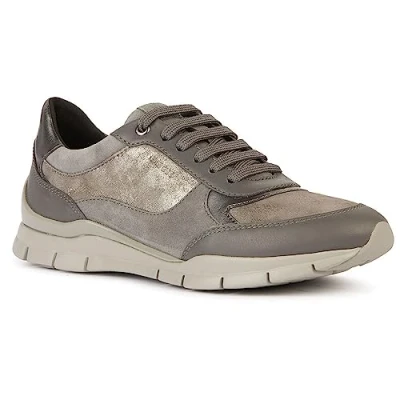 Afbeelding van Geox Dames D Sukie A Sneakers, Dk Stone, 36 EU