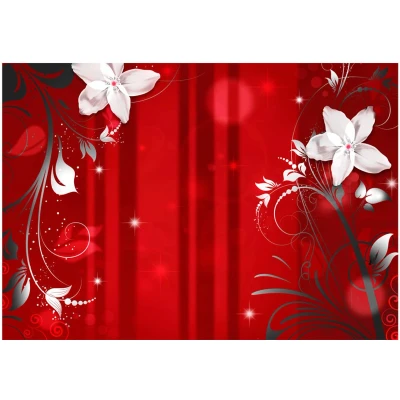 Afbeelding van Fotobehang Flowering Scarlet Vliesbehang
