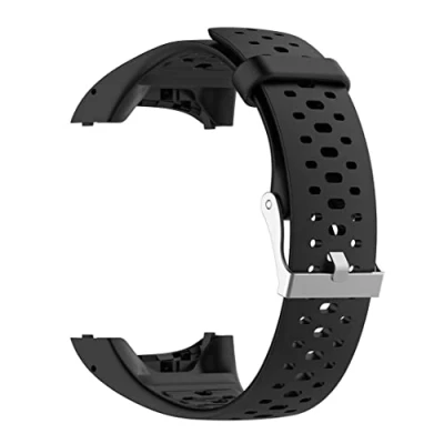 Afbeelding van INF Vervangende zwarte siliconen band compatibel met Polar M400 M430 horlogeband verwisselbare voor dames en heren