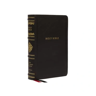 Afbeelding van NKJV, Personal Size Reference Bible, Sovereign Collection, Leathersoft, Black, Red Letter, Comfort Print: Holy New King James Version