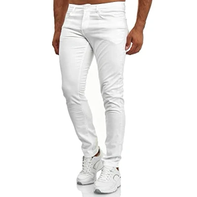 Afbeelding van Tazzio denim stretch jeans voor heren, destroyed look 165251