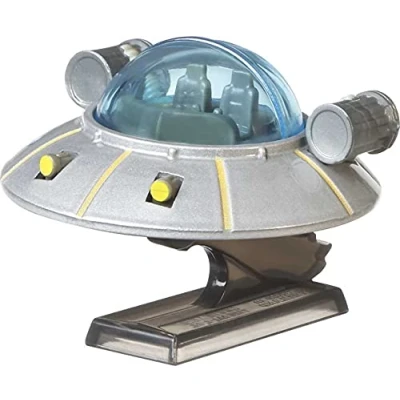 Afbeelding van Hot Wheels HW GJR47 model DieCast ruimteschip Rick E Morty Original Premium schaal 1:64 5 cm