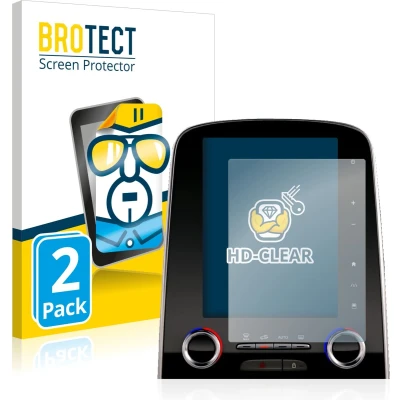 Afbeelding van BROTECT Screenprotector voor Renault Espace R Link 2 8.7&quot; Folie Beschermfolie transparant (2 Stuks)