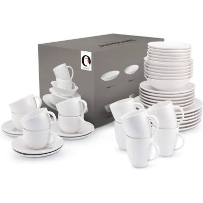 Afbeelding van Serviesset VT Wonen Ivory White (36 Delig)