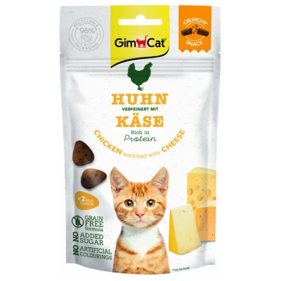 Afbeelding van GimCat Crunchy Snack Kip&amp;Kaas 50 gr