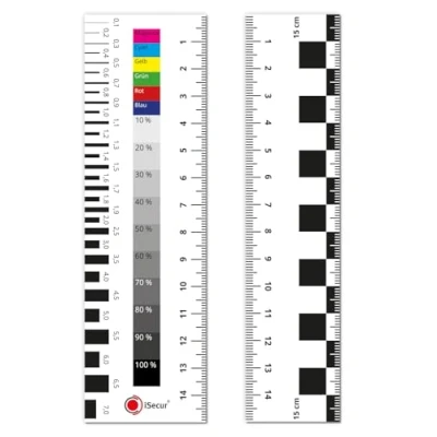 Afbeelding van iSecur Set van 2 deskundigen liniaal, magnetisch, 15 cm, advieshulp, documentatiehulp, splijtmaat, scheurliniaal, auto, mag_282