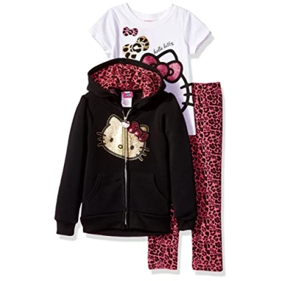 Afbeelding van Hello Kitty Meisjes Kledingset, Zwart, 4 Jaren