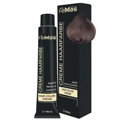 Afbeelding van Femmas (7.91) Haarverf Middenblond Koel Kastanje 100ml