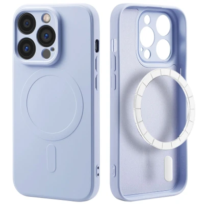 Afbeelding van Apple iPhone 14 Pro MagSafe Hoesje Siliconen en TPU (zacht) iMoshion Softcase/Backcover Lila Telefoonhoesje